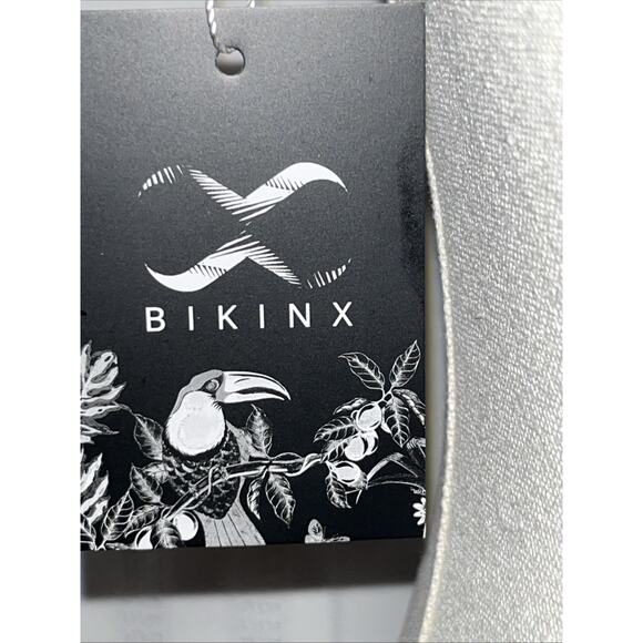 Bikinx Black w/Neon Pink Trim Bikini Set Women’s Medium Two Piece Swimsuit - Picture 10 of 11